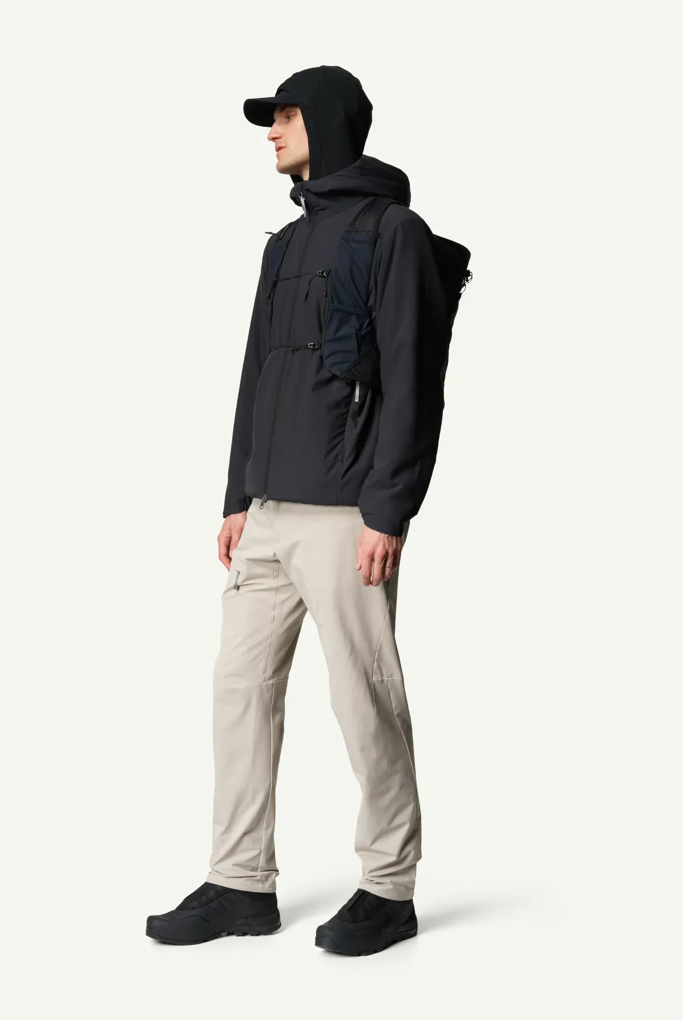 Men's Tech Insulation Houdi True Black | Light, insulation jacket